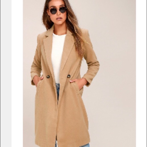 Lulu's Jackets & Blazers - Harriet Tan Coat Lulu's Jackets & Blazers - Harriet Tan Coat